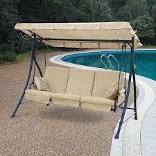 Garden Winds Replacement Canopy Top For The Harvey Swing Walmart Com Patio Swing Canopy Outdoor Patio Swing Replacement Canopy