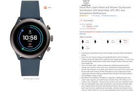 The new q line is the fourth generation of the smartwatches launched by fossil, and a step up in comparison with the previous series. Fossil Sport Gen 4 Smartwatch Drops To 99 50 Off Update Uk Too