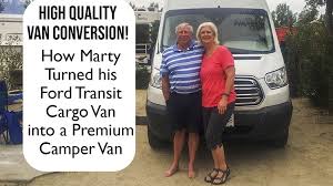The addition of an awning to your van build not only provides protection from the rain and sun, but brings a sense expansion and openness to the overall living space. Video Of Camper Van Conversion How Marty Converted A Ford Transit Into An Rv Camper Van Average Joe S Rv Living