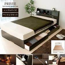 ベッド 引き出し付き ベット シングルベッド ローベッド 木製ベッド フロアベッド マットレスセット bed design bed storage interior design bedroom