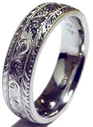 Men S Platinum Wedding Ring 6mm 7mm 8mm Hand Engraved Etsy Wedding Rings Vintage Mens Wedding Rings Wedding Band Engraving