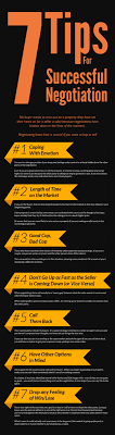 7 Tips For Successful Negotiation Infographic Produktivitas Belajar Pendidikan