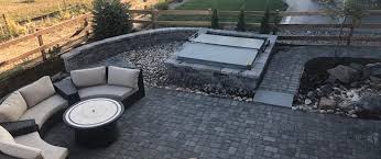 Today, i'll show you how we installed a diy paver patio in our backyard. Project Case Study New Patio Retaining Wall Fire Pit Water Feature In Fort Collins Co Alive Outside Landscaping Blog