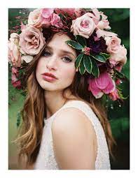 Magnolia Rouge Issue 5 Bridal Flower Crown Floral Headdress Flowers In Hair
