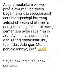 Sewaktu kecil saya pernah mendengarkan salah satu nasehat singkat seorang ustadz, bahwa hukum berzina dengan istri/suami orang sangatlah berat, berbeda dengan hukum orang berzina orang yang belum menikah. Ayang Utriza Yakin Twitterren Salam Jika Suami Dan Anak Sudah Memberitahu Menasehati Istri Ibu Agar Tidak Berzina Berselingkuh Tp Istri Ibu Itu Tetap Zina Mk Suami Dpt Menceraikannya Jika Mau Jika Tidak Mk Bersabar