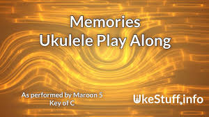 Memories Maroon 5 Ukulele Play Along Youtube In 2020 Ukulele Maroon 5 Ukulele Songs