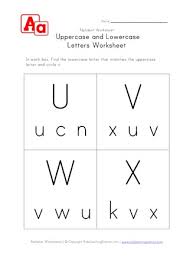 Students must match upper case letters to their lower case equivalent letters. Lowercase And Uppercase U V W And X Worksheet All Kids Network