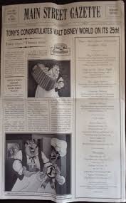 Tony S Town Square Restaurant In Magic Kingdom Breakfast Menu Tonys Town Square Restaurant Disney World Magic Kingdom