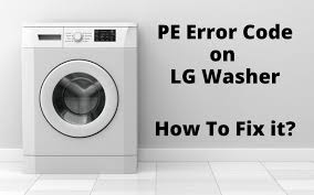 The washing machine hasn't drained . Lg Washing Machine Pe Error Code Explained How To Fix It