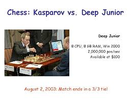 Após este primeiro confronto, o deep blue foi melhorado (o time de cientistas da ibm aproveitou a chance. Kasparov Vs Deep Blue
