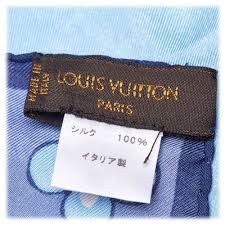 Ladies 'louis vuitton' logomania ruby red monogram wool fringe scarf. Louis Vuitton Vintage Floral Silk Scarf Blue Lv Silk Scarf Luxury High Quality Avvenice