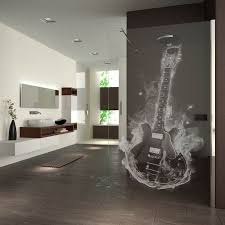Walk In Dusche Gelasert Mit Motiv Hot Guitar Walk In Dusche Glasduschen Dusche