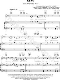 Justin Bieber Baby Sheet Music In Eb Major Transposable Download Print Sku Mn0096550