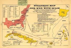 America in the first world war a. Our War With Spain The Spanish American War Maps On The Web