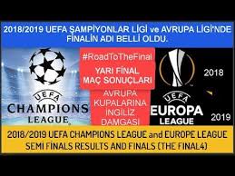 Niko yenibayrak ve kerem gürel'in sunumuyla sizler için derlenen uefa şampiyonlar ligi tarihinin en iyi 50 maçı tivibu spor ekranlarında.tivibu. 2018 19 Uefa Sampiyonlar Ligi Ve Avrupa Ligi Nde Finalin Adi Belli Oldu Kupalarda Ingiliz Damgasi Youtube