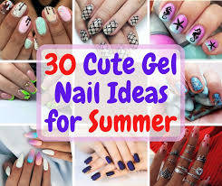 It's actually so easy to get a gel manicure done at home that you but this one trades the conventional idea of plain nail base on one of the tips for a lovely design we are nicole and bianca, bloggers of the cute diy projects. 30 Cute Gel Nail Ideas For Summer