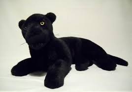 Fiesta Black Panther Cat Plush Vintage Lying Jaguar Large Stuffed Animal 21 Cat Plush Black Panther Cat Panther Cat