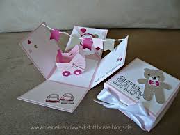 Der kinderwagen der kinderwagen ist eine einfache aber kreative bastelidee, um geldgeschenke ansprechend für eine geburt zu. Explosionsbox Baby Madchen Stampin Up Www Meinekreativwerkstatt Bastelbogs De Mobile Basteln Explosionsbox Box