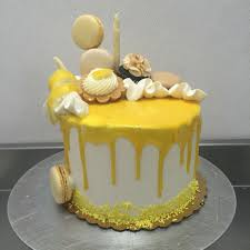 Lemon Drip Cake Lemon Birthday Cakes Drip Cakes Cake