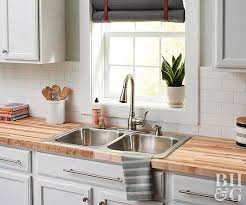 The total cost range for this countertop is between $30 and $280 a square foot, but most pay between $70 and $150 a square foot. Diy Butcher Block Kitchen Countertops Better Homes Gardens