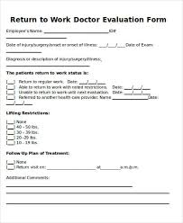 The return to work program must include: Free 6 Return To Work Note Samples In Ms Word Pdf