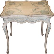 French Painted Side Table 1stdibs Com Painted Side Tables French Painted Furniture Painted Furniture
