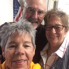 Barb and Herb Mayer with Vernon Meyer celebrate their welcoming to SLUCC.