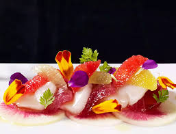 Scallop Ceviche Tuna Sashimi Entree Gastronomique Gastronomie Art Et Cuisine