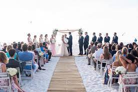 Bright And Airy Blush White Destination Florida Wedding Hilton Clearwater Beach Clearwater Beach Wedding Florida Destination Wedding Venues Wedding Venues Beach