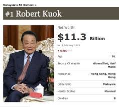 Robert kuok is the richest man in malaysia. The Successful Entrepreneur Robert Kouk The Background Of Robert Kuok Hock Nien
