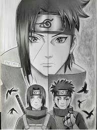 Itachi Shisui Naruto Drawings Anime Naruto Itachi Uchiha