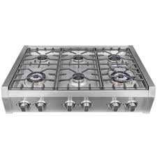 Cosmo 36 In Gas Cooktop In Stainless Steel With 6 Burners S9 6 Kitchen Gas Oven Stove