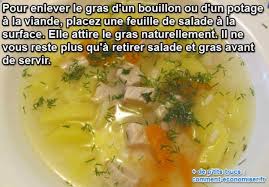 L Astuce Pour Enlever Le Gras D Un Bouillon Trucs Et Astuces Cuisine Recettes De Cuisine Repas Sans Cuisson