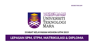 Berikut adalah syarat kelayakan untuk membuat permohonan ke uitm ambilan september 2020: Syarat Kelayakan Mohon Uitm 2021 Lepasan Spm Stpm Matrikulasi Diploma Edu Bestari