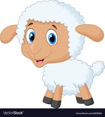 Cute Lamb Cartoon Vector Image On Vectorstock Cute Lamb Cartoons Vector Cartoon