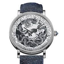 Brother Can You Spare The Time Corum S Heritage Artisan Hobo Coin Watch Corum Skull Watch Watches
