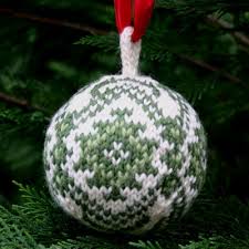 Cutest christmas decorations knitting patterns. Christmas Balls A Free Knitting Pattern Pdf Two Strands