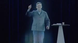 It's not actually a hologram. Hologram Projects Image Of The Left World The Times