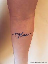 Maybe you would like to learn more about one of these? Explore Quote Temporary Tattoo Set Of 2 By Freethehand On Etsy Explore Tattoo Back Tattoo Tattoos