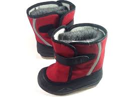 L L Bean Baby Toddlers Snow Red Snow Boots Size 6 Unisex