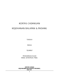 Ismail sabri bin yaakub menteri belia dan sukan kementerian belia dan sukan. Kertas Kerja Hari Sukan Negara