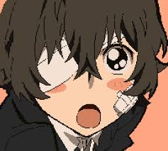 Fanart Pixel Art Made A Pixel Art Version Of Osamu Dazai S Chibi Expression From Bungo Stray Dogs Anime An anime style character creator, but tiny, because there's only so much you can fit into a 50x50 pixels square. fanart pixel art made a pixel art