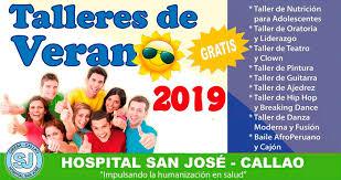 Lo hacen, en numerosas ocasiones, por algún motivo. Hospital San Jose Ofrece Talleres Gratuitos De Verano 2019 Para Los Adolescentes Entre 12 A 17 Anos