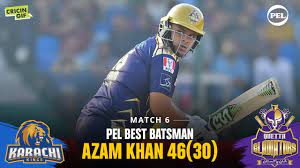 He was made fun of because of his body weight. Azam Khan 46 30 Match 6 Pel Best Batsman Youtube