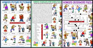Then listento your recording in about. Hobbies Esl Vocabulary Worksheets