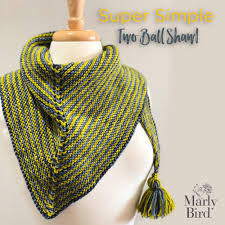 Learn to knit this simple pair of toddler socks, which are a great project for a beginning knitter. Super Simple Two Ball Shawl Beginner Knit Shawl Pattern Marly Bird