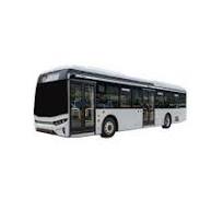 New Zero Emission 12m 35 Seats Electric Passenger Bus High Speed Diesel Low  Floor Public City Bus