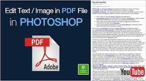 Maybe you would like to learn more about one of these? How To Change Text Or Image In Pdf File Using Photoshop Easily Edit Pdf File In Photoshop 2017 Youtube