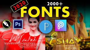 2020 New Fonts Pack Latest Fonts For Picsart Pixlab Photoshop C In 2020 Font Packs Latest Fonts New Fonts