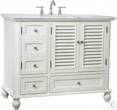 Check out our extensive range of bathroom sink vanity units and bathroom vanity units. Rhodes Antique White 42 Bathroom Vanity From Elegant Lighting Coleman Furniture